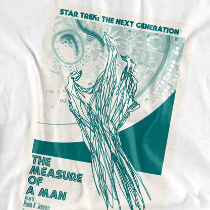 White - Pack Shot - Star Trek Unisex Adult The Next Generation Season 2 Episode 9 T-Shirt