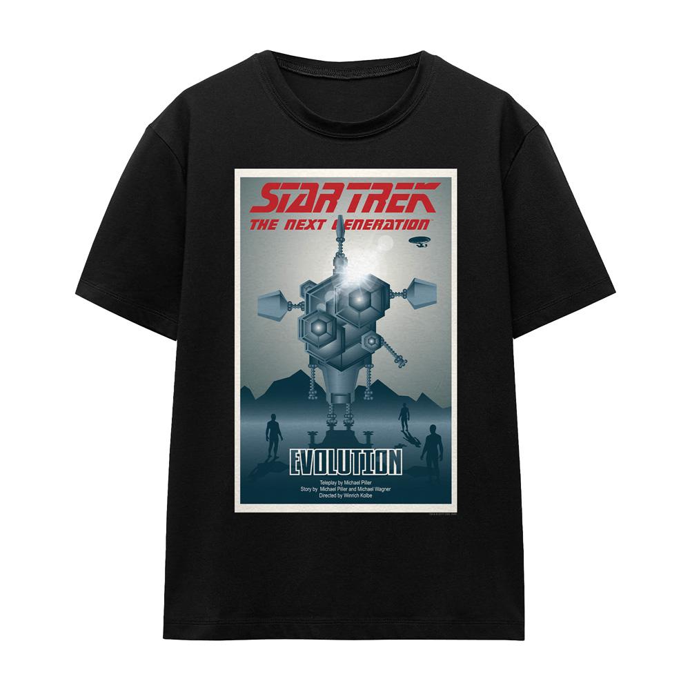 Black - Front - Star Trek Unisex Adult The Next Generation Season 3 Episode 1 T-Shirt