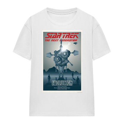 White - Front - Star Trek Unisex Adult The Next Generation Season 3 Episode 1 T-Shirt