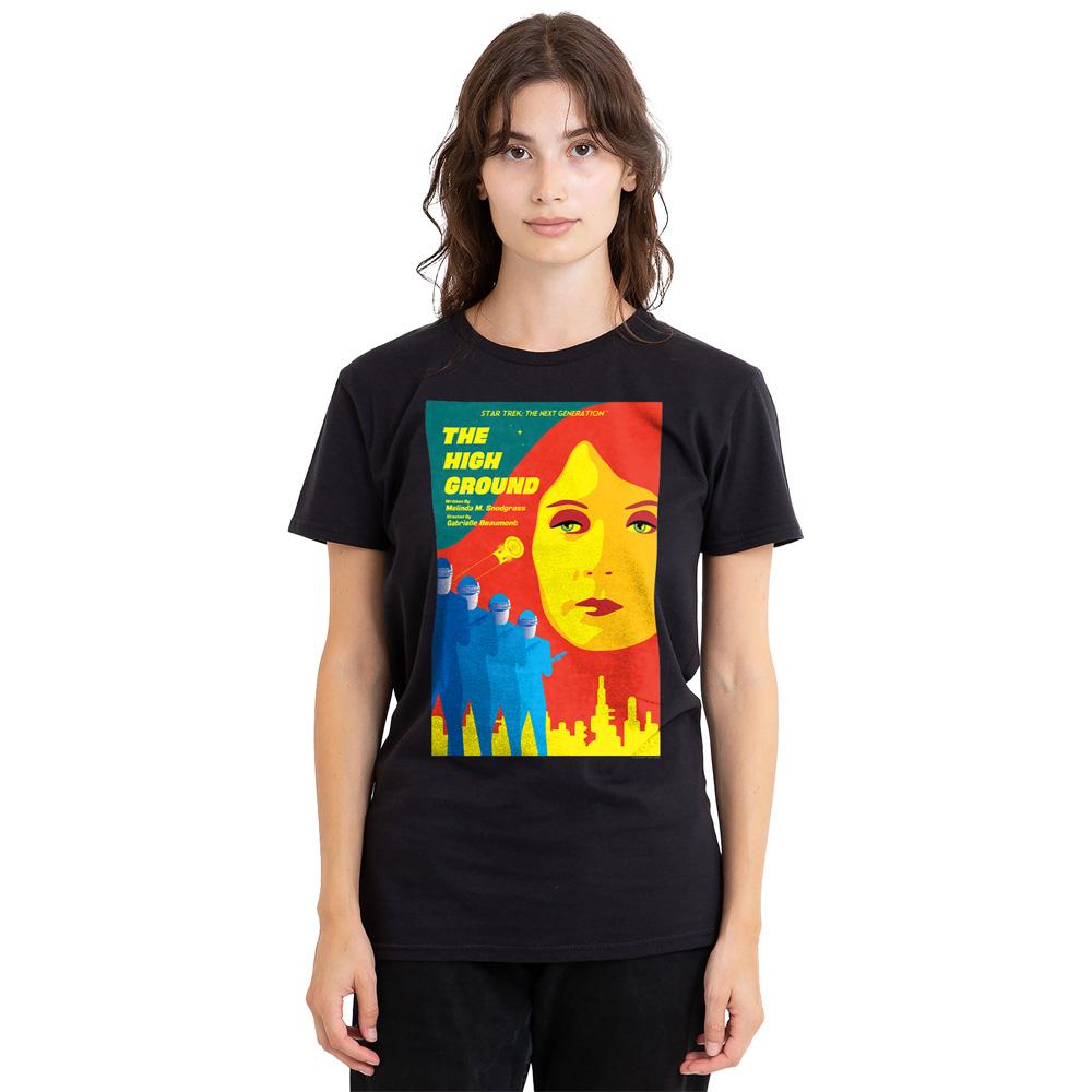 Black - Side - Star Trek Unisex Adult The Next Generation Season 3 Episode 12 T-Shirt