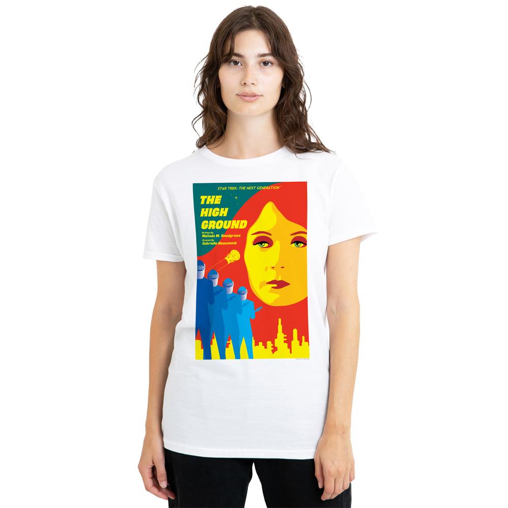 White - Side - Star Trek Unisex Adult The Next Generation Season 3 Episode 12 T-Shirt