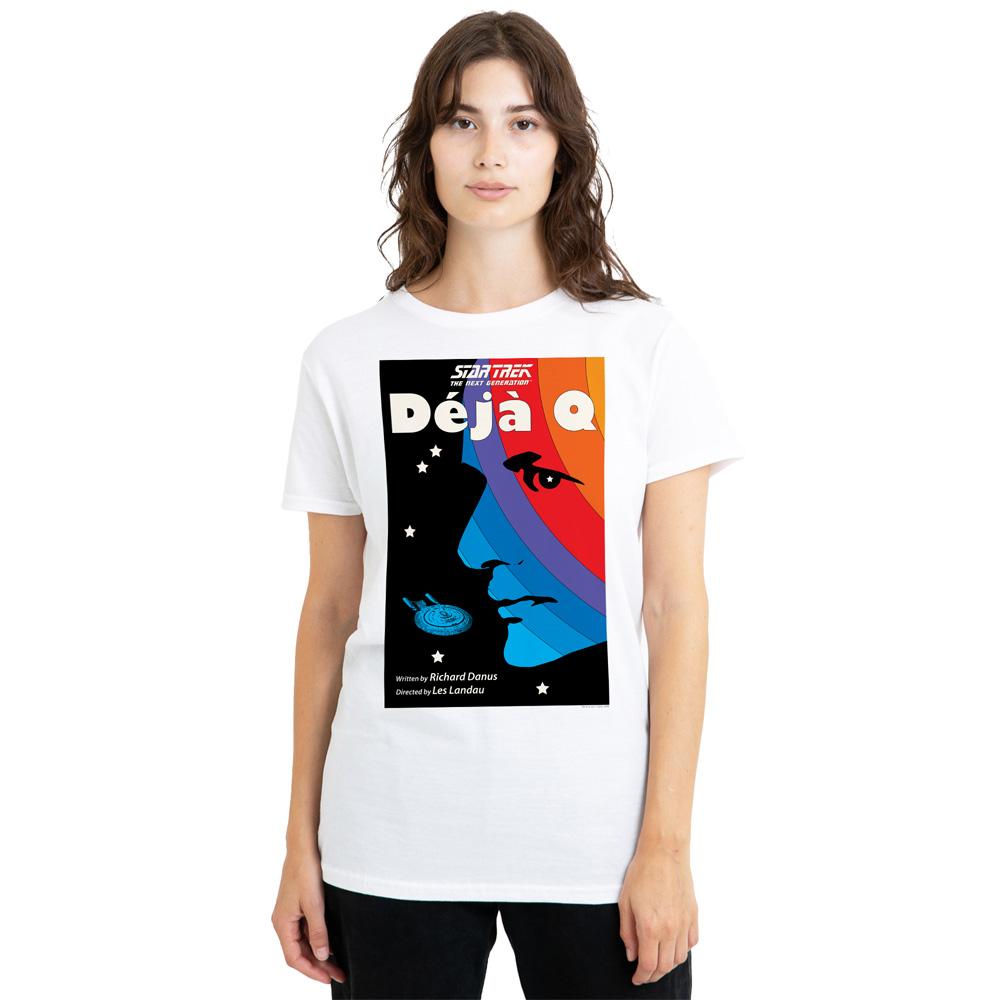 White - Side - Star Trek Unisex Adult The Next Generation Season 3 Episode 13 T-Shirt