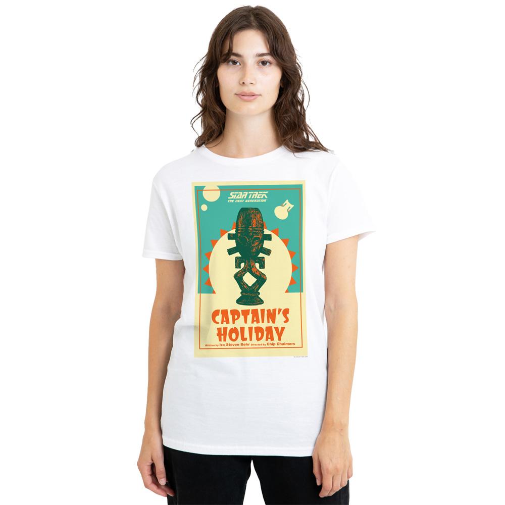 White - Side - Star Trek Unisex Adult The Next Generation Season 3 Episode 19 T-Shirt