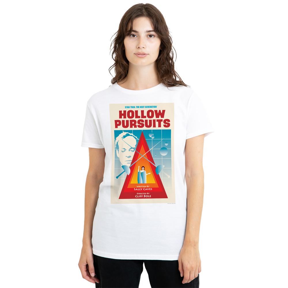 White - Side - Star Trek Unisex Adult The Next Generation Season 3 Episode 21 T-Shirt