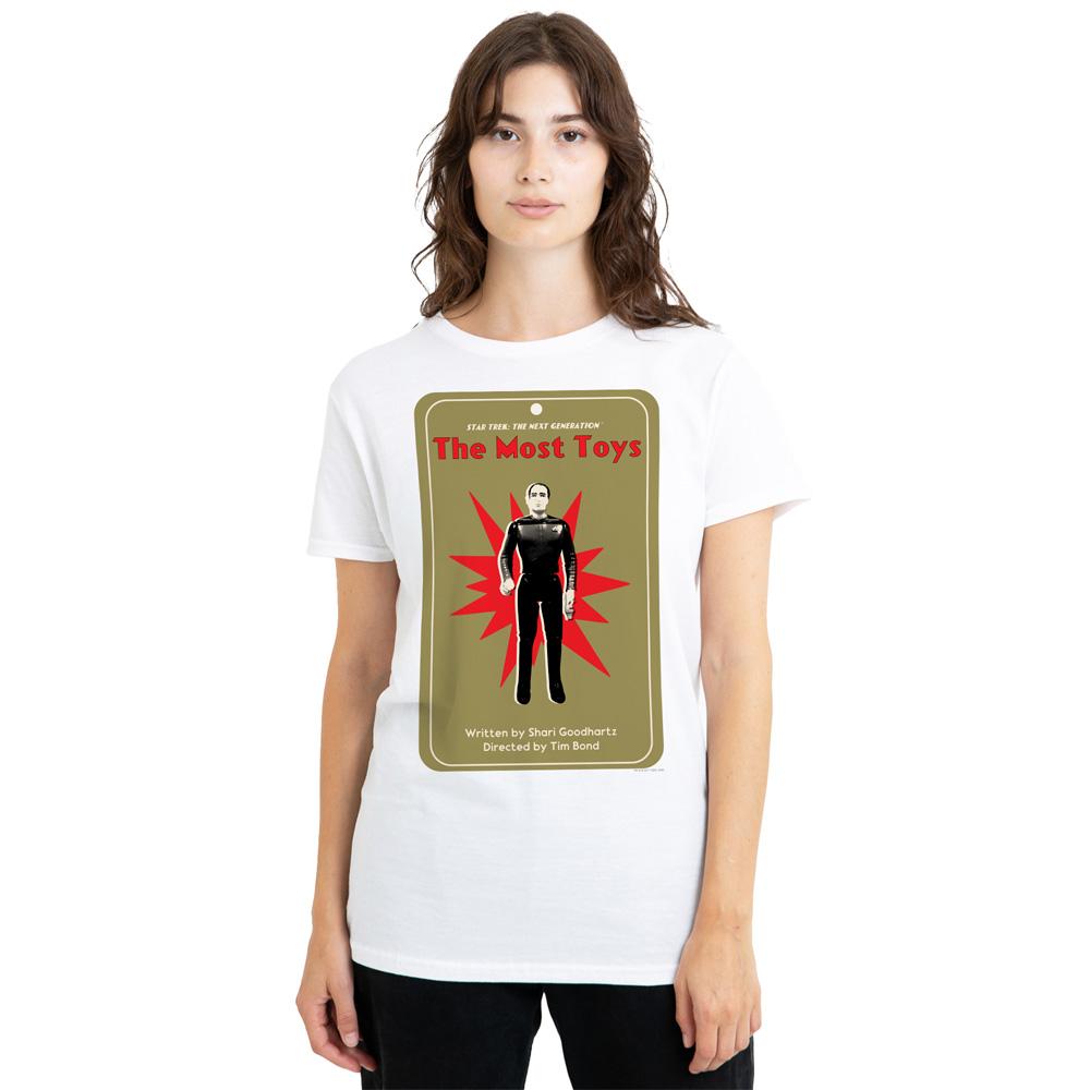 White - Side - Star Trek Unisex Adult The Next Generation Season 3 Episode 22 T-Shirt