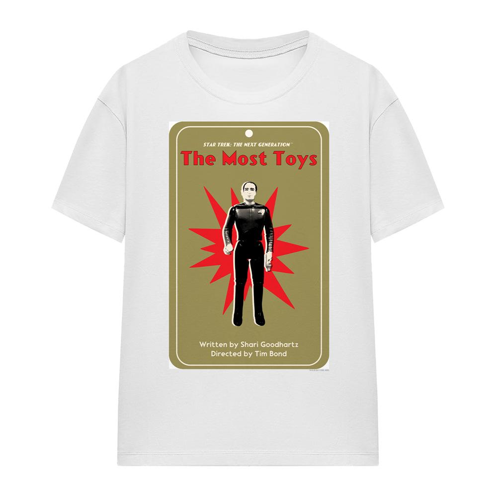 White - Front - Star Trek Unisex Adult The Next Generation Season 3 Episode 22 T-Shirt