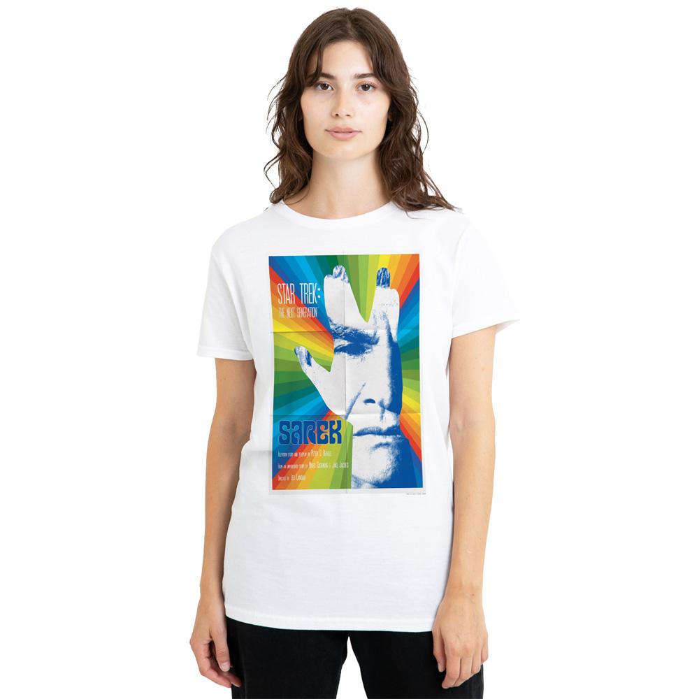 White - Side - Star Trek Unisex Adult The Next Generation Season 3 Episode 23 T-Shirt