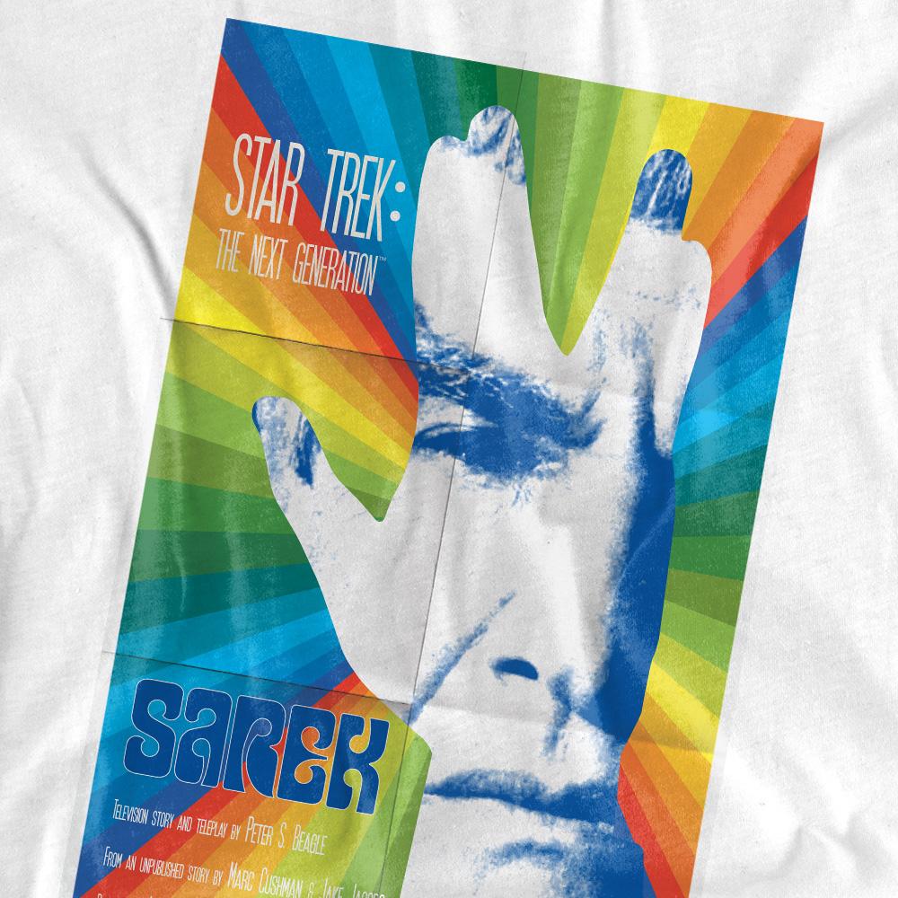 White - Pack Shot - Star Trek Unisex Adult The Next Generation Season 3 Episode 23 T-Shirt