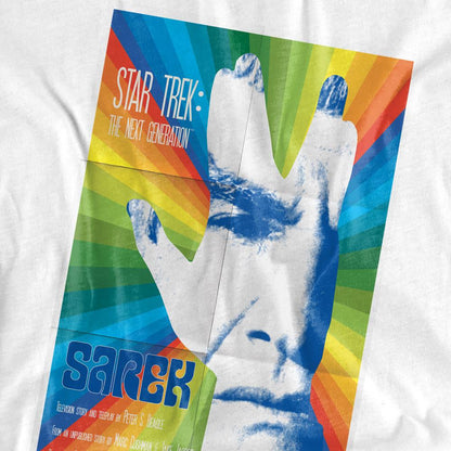 White - Pack Shot - Star Trek Unisex Adult The Next Generation Season 3 Episode 23 T-Shirt