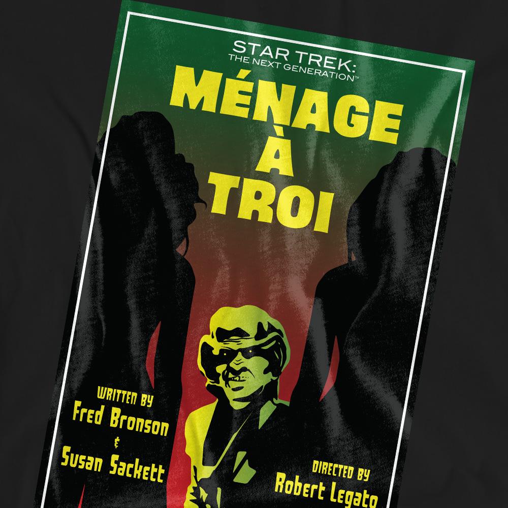Black - Pack Shot - Star Trek Unisex Adult The Next Generation Season 3 Episode 24 T-Shirt