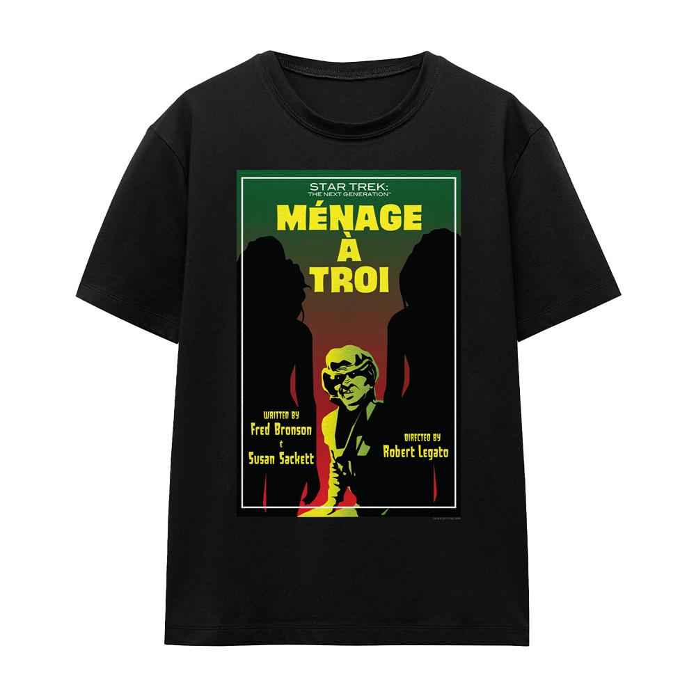 Black - Front - Star Trek Unisex Adult The Next Generation Season 3 Episode 24 T-Shirt
