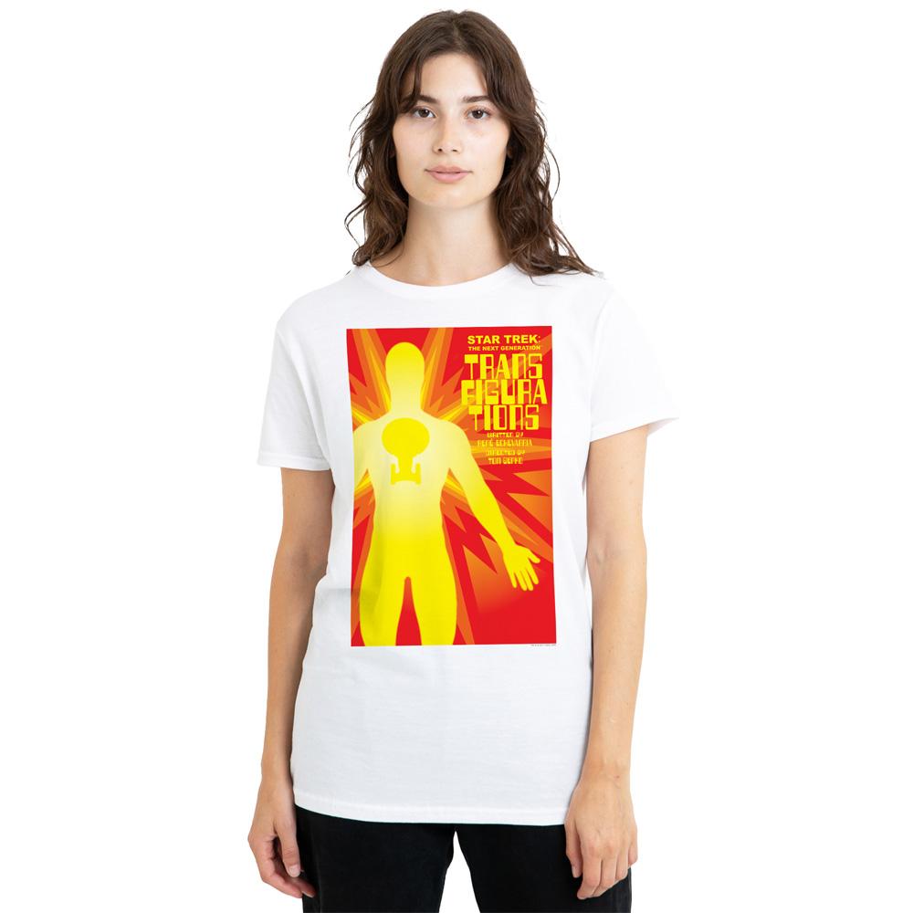 White - Side - Star Trek Unisex Adult The Next Generation Season 3 Episode 25 T-Shirt