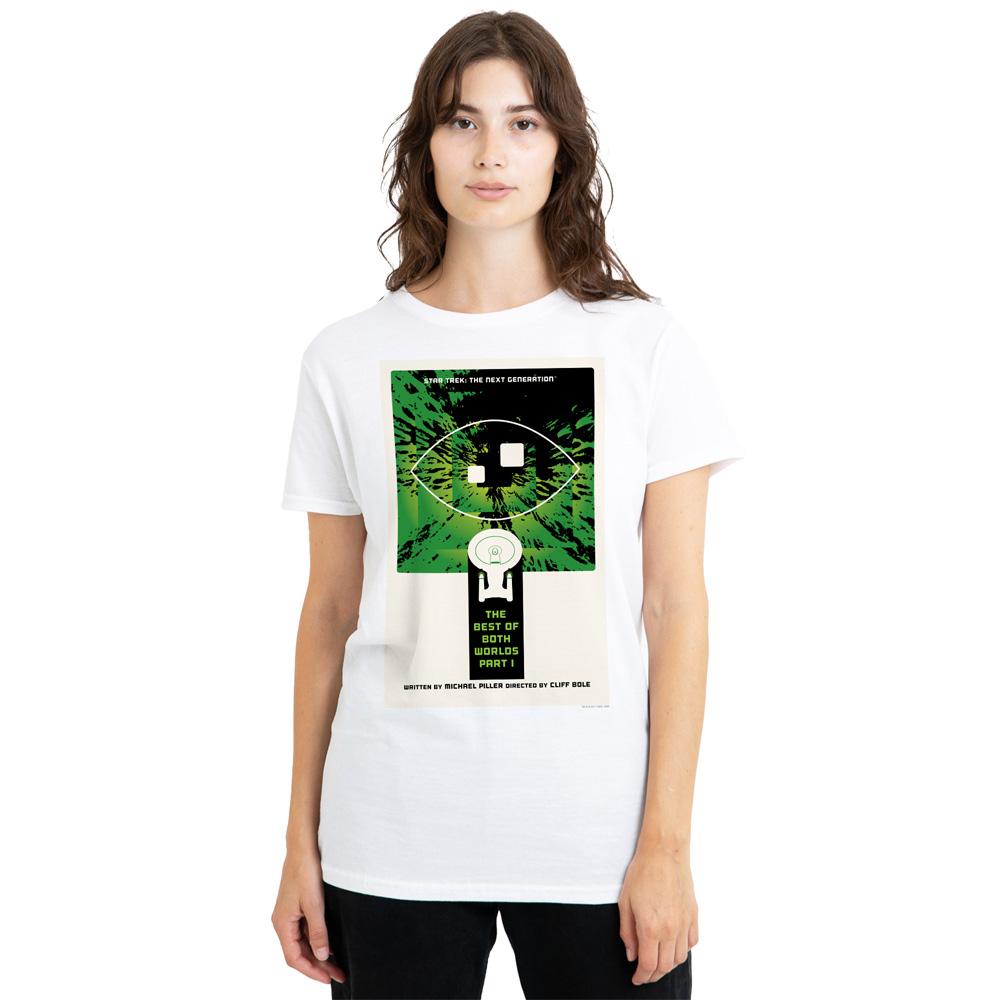 White - Side - Star Trek Unisex Adult The Next Generation Season 3 Episode 26 T-Shirt