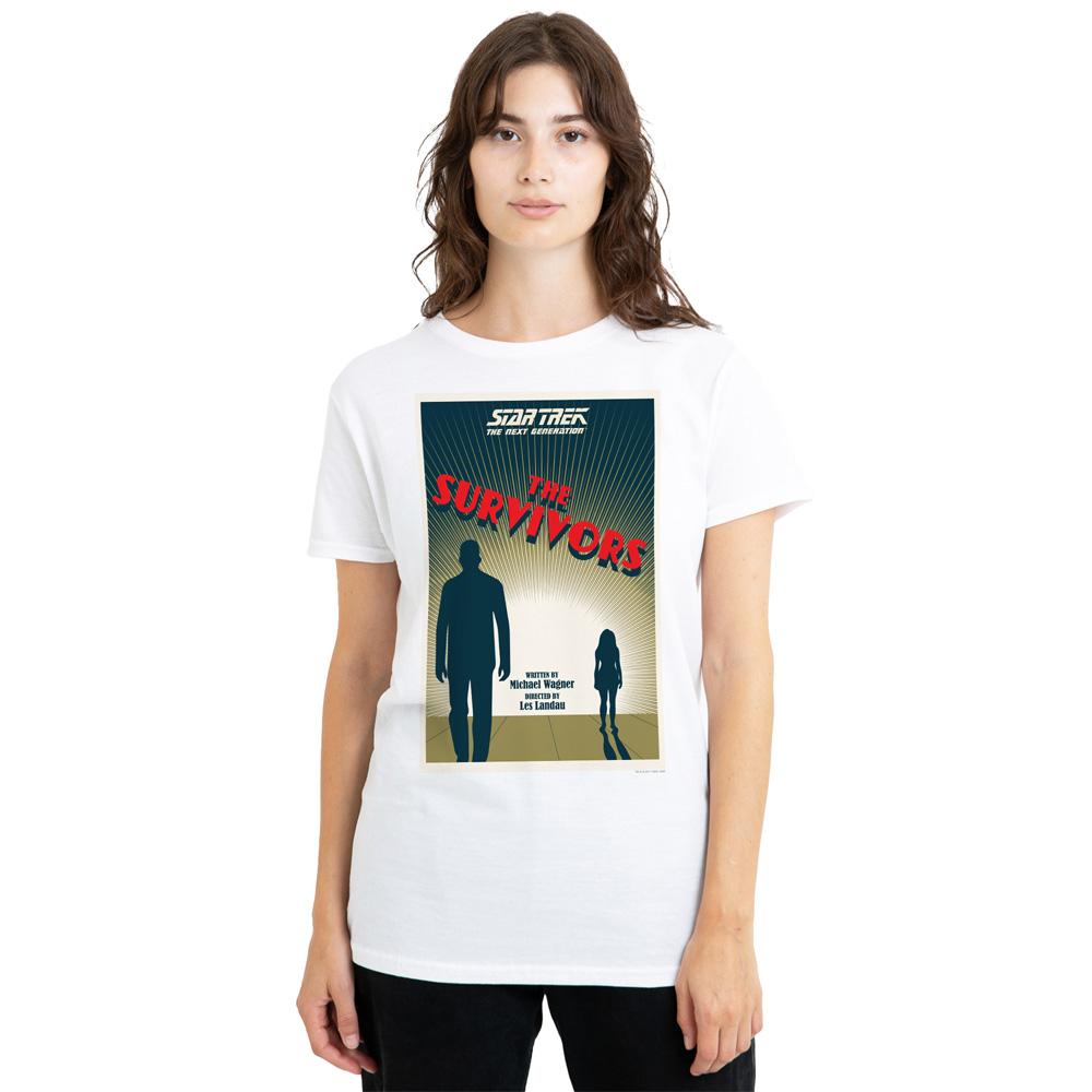 White - Side - Star Trek Unisex Adult The Next Generation Season 3 Episode 3 T-Shirt