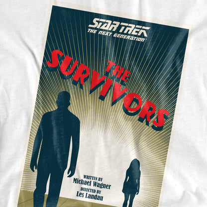 White - Pack Shot - Star Trek Unisex Adult The Next Generation Season 3 Episode 3 T-Shirt