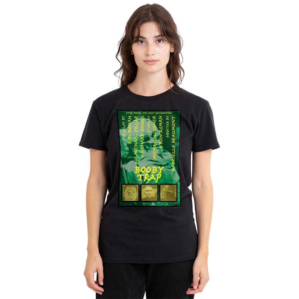 Black - Side - Star Trek Unisex Adult The Next Generation Season 3 Episode 6 T-Shirt