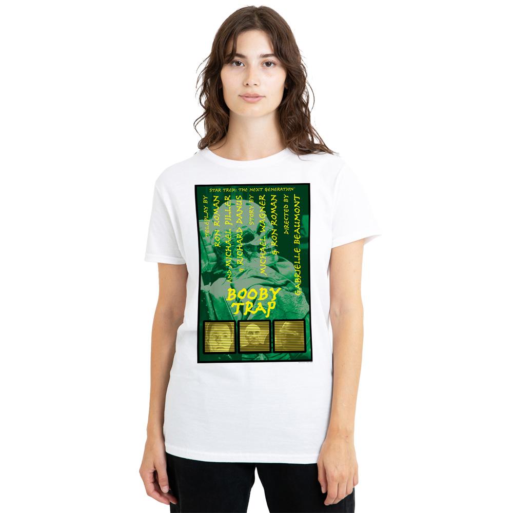White - Side - Star Trek Unisex Adult The Next Generation Season 3 Episode 6 T-Shirt