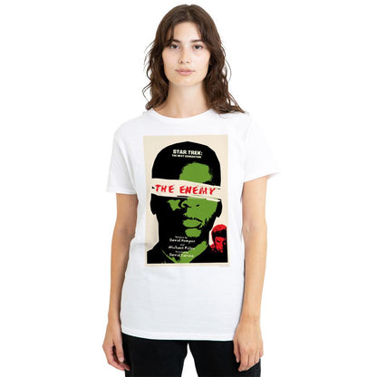 White - Side - Star Trek Unisex Adult The Next Generation Season 3 Episode 7 T-Shirt