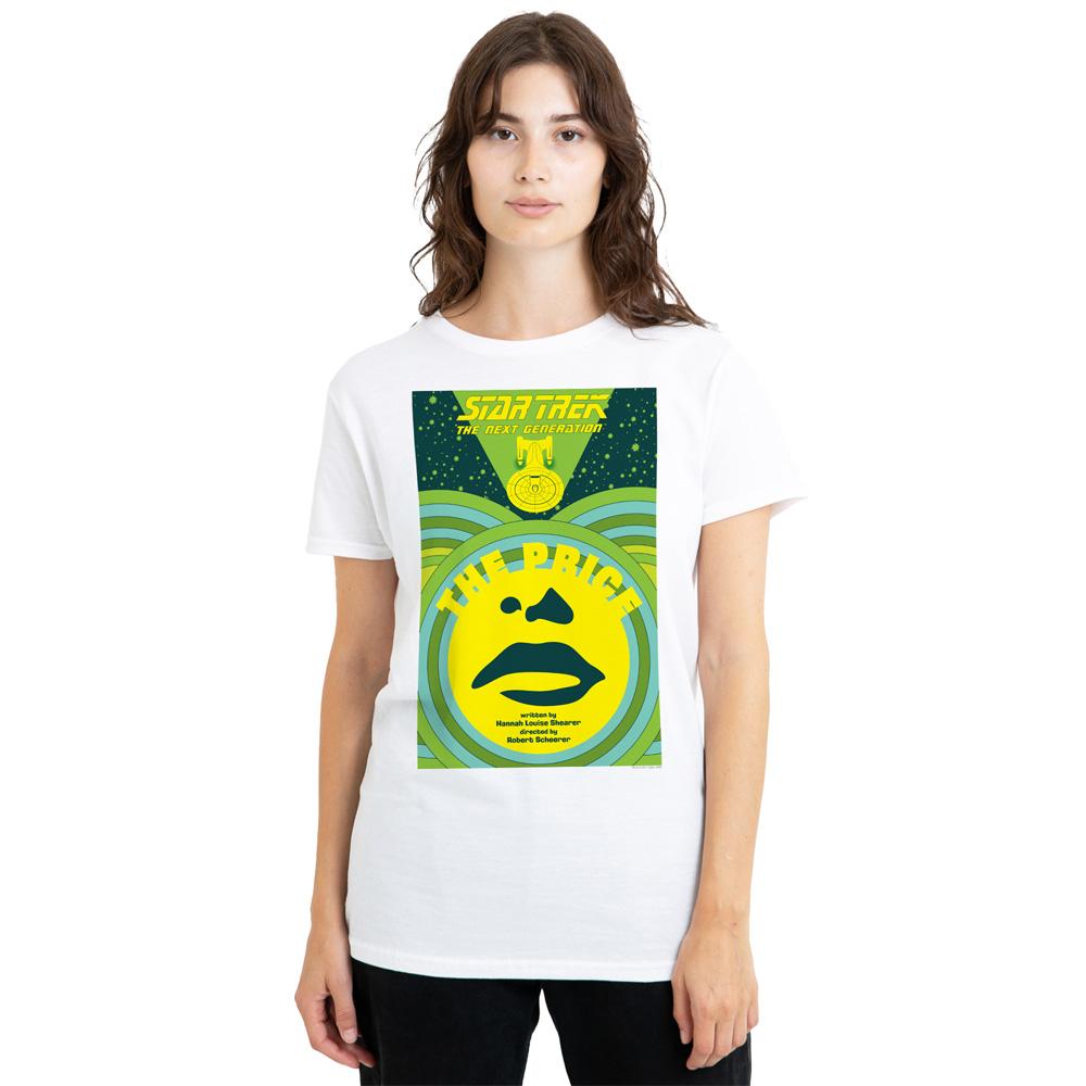 White - Side - Star Trek Unisex Adult The Next Generation Season 3 Episode 8 T-Shirt