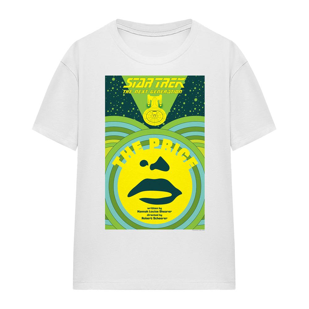 White - Front - Star Trek Unisex Adult The Next Generation Season 3 Episode 8 T-Shirt