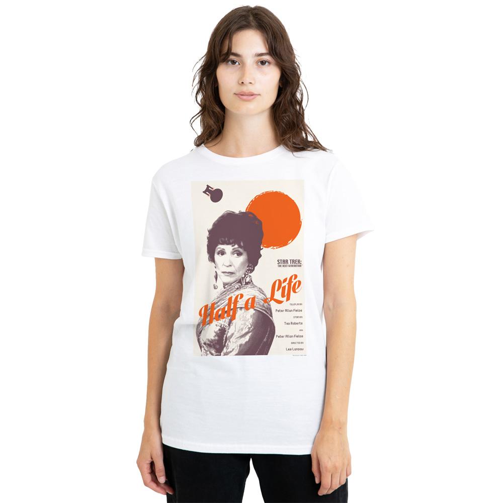 White - Side - Star Trek Unisex Adult The Next Generation Season 4 Episode 22 T-Shirt
