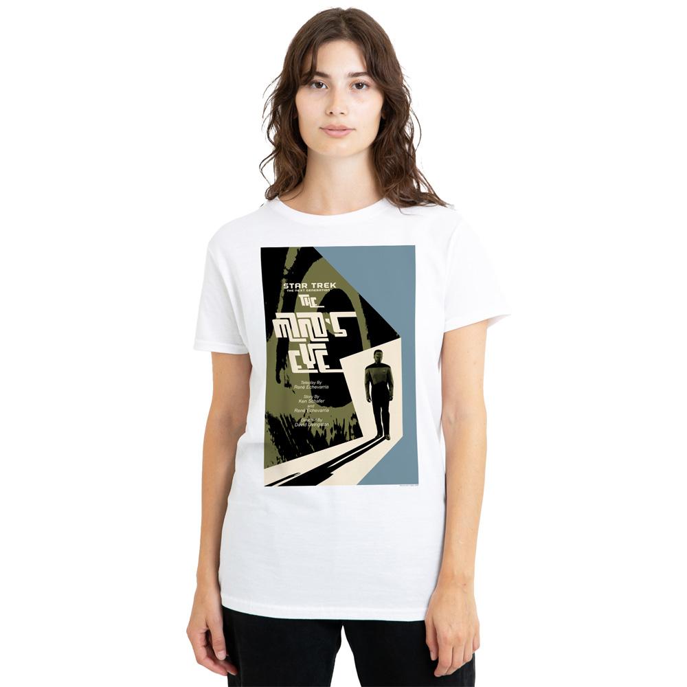 White - Side - Star Trek Unisex Adult The Next Generation Season 4 Episode 24 T-Shirt