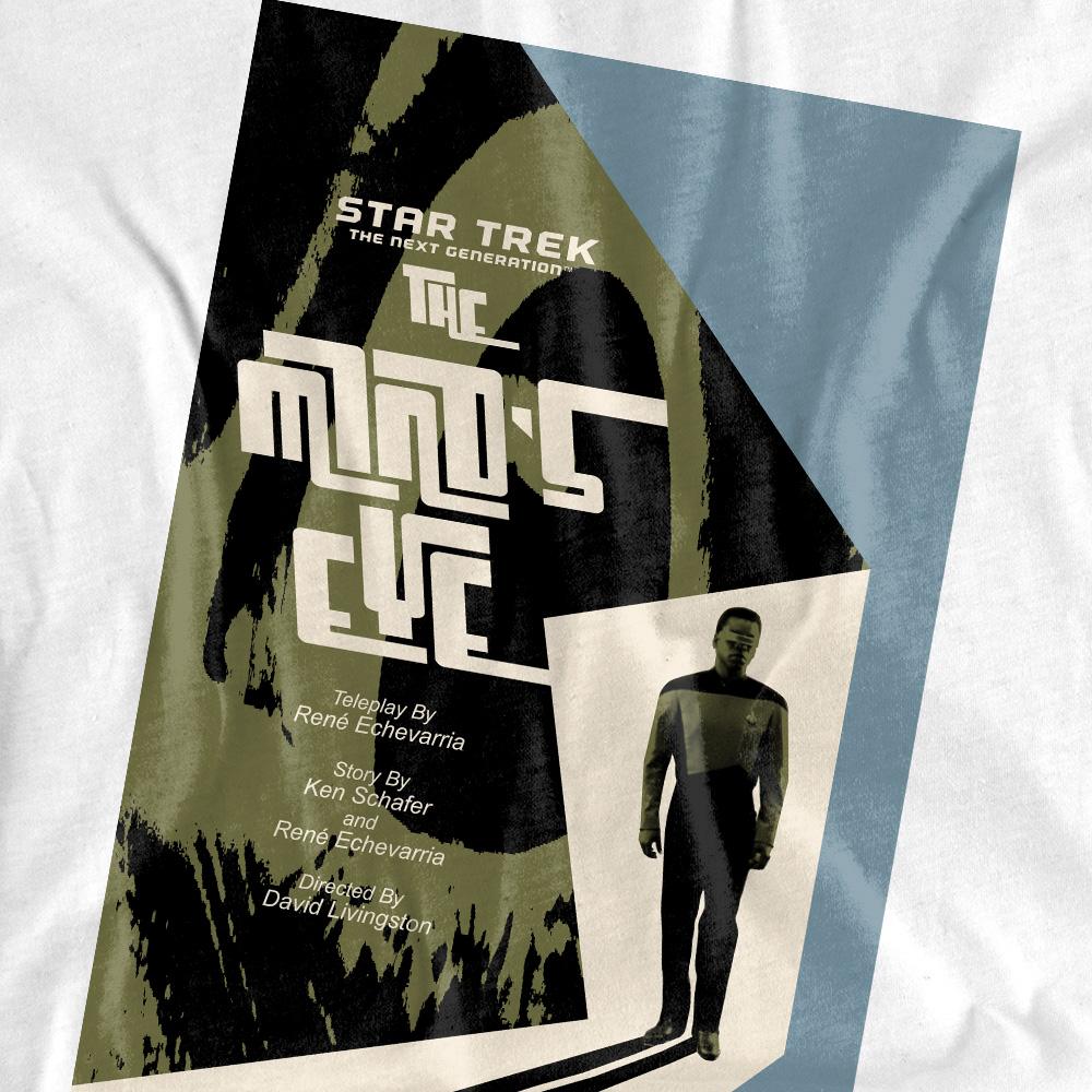 White - Pack Shot - Star Trek Unisex Adult The Next Generation Season 4 Episode 24 T-Shirt