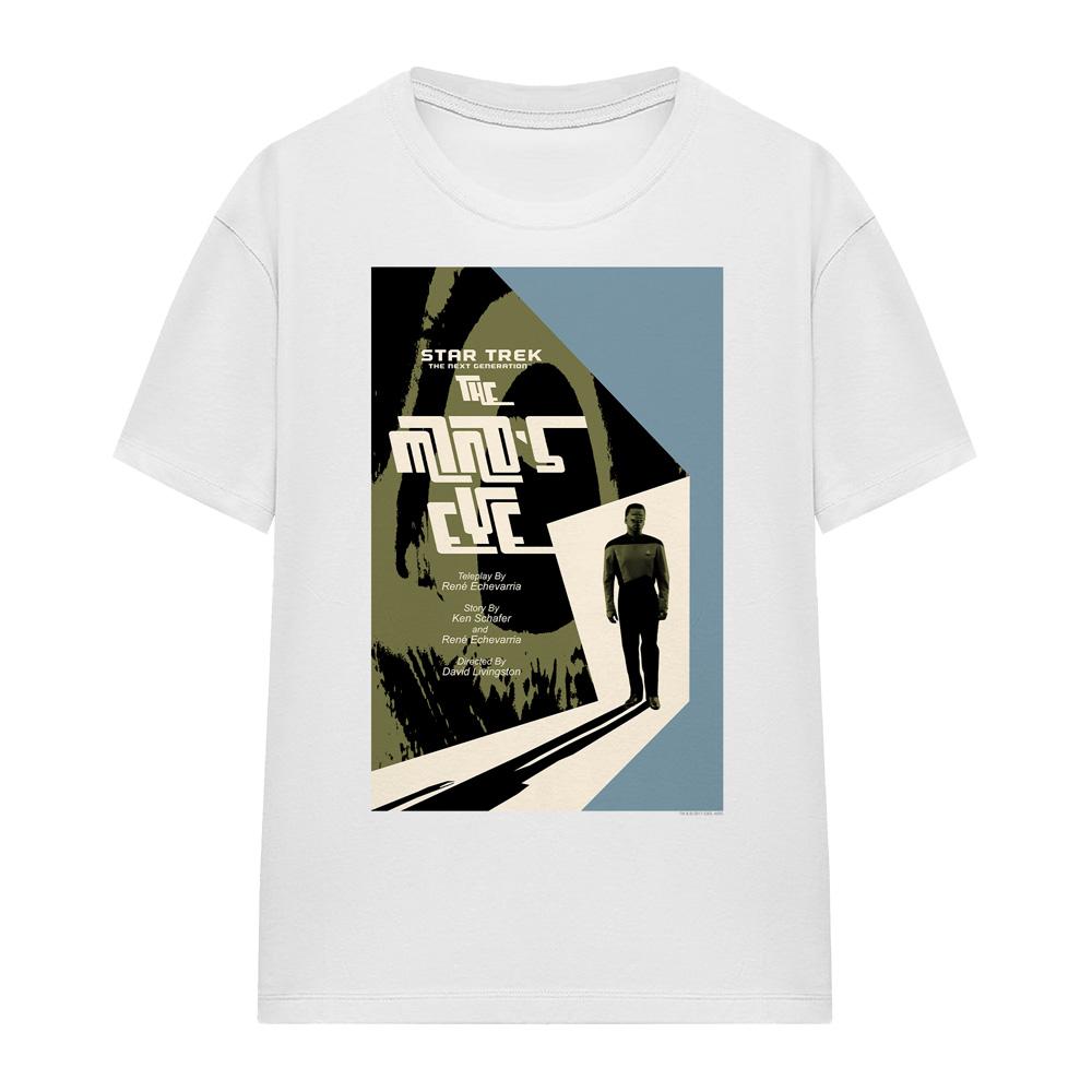 White - Front - Star Trek Unisex Adult The Next Generation Season 4 Episode 24 T-Shirt