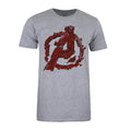 Grey - Front - Avengers Endgame Mens Cracked Marl T-Shirt