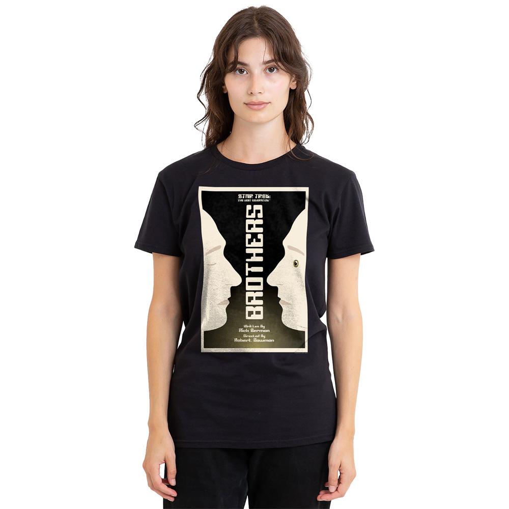 Black - Side - Star Trek Unisex Adult The Next Generation Season 4 Episode 3 T-Shirt