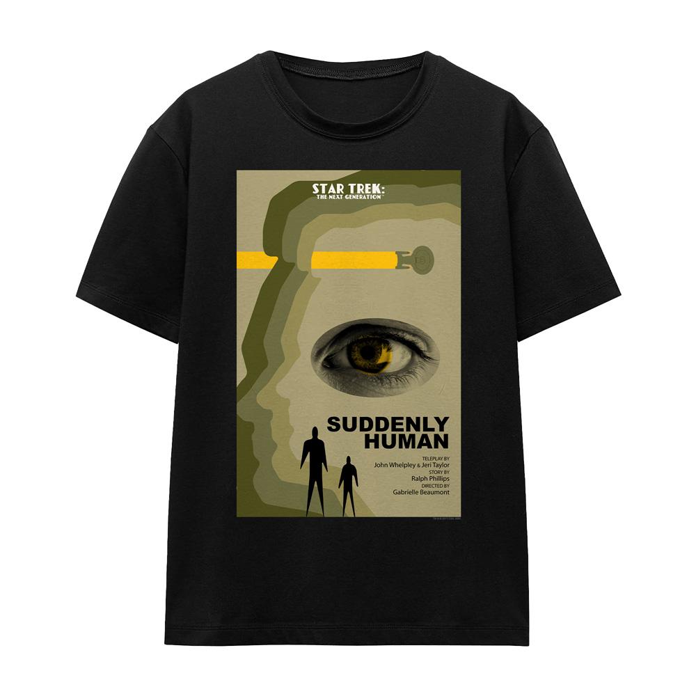 Black - Front - Star Trek Unisex Adult The Next Generation Season 4 Episode 4 T-Shirt