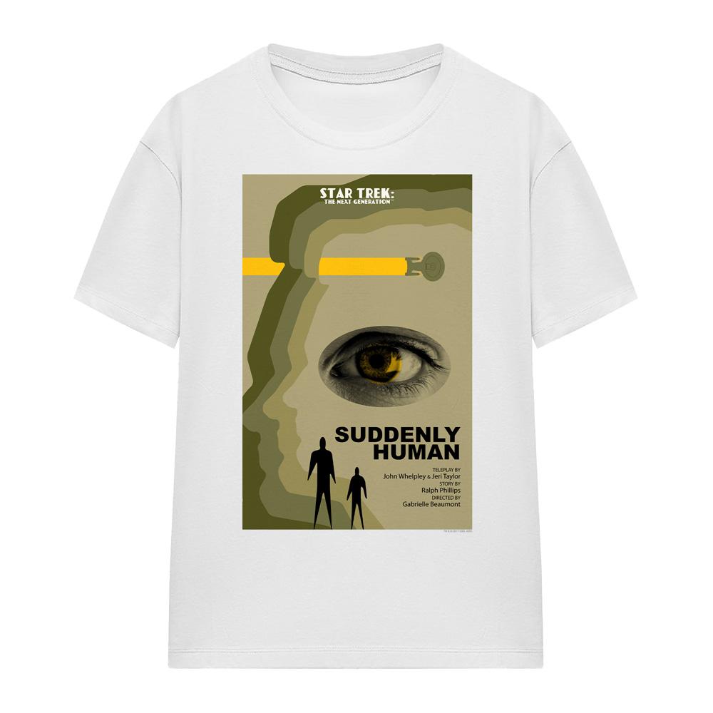White - Front - Star Trek Unisex Adult The Next Generation Season 4 Episode 4 T-Shirt