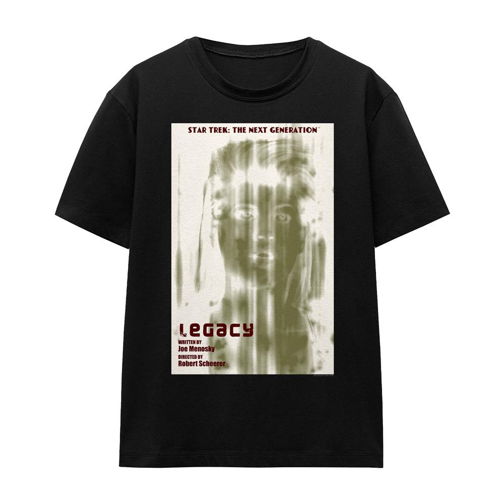Black - Front - Star Trek Unisex Adult The Next Generation Season 4 Episode 6 T-Shirt