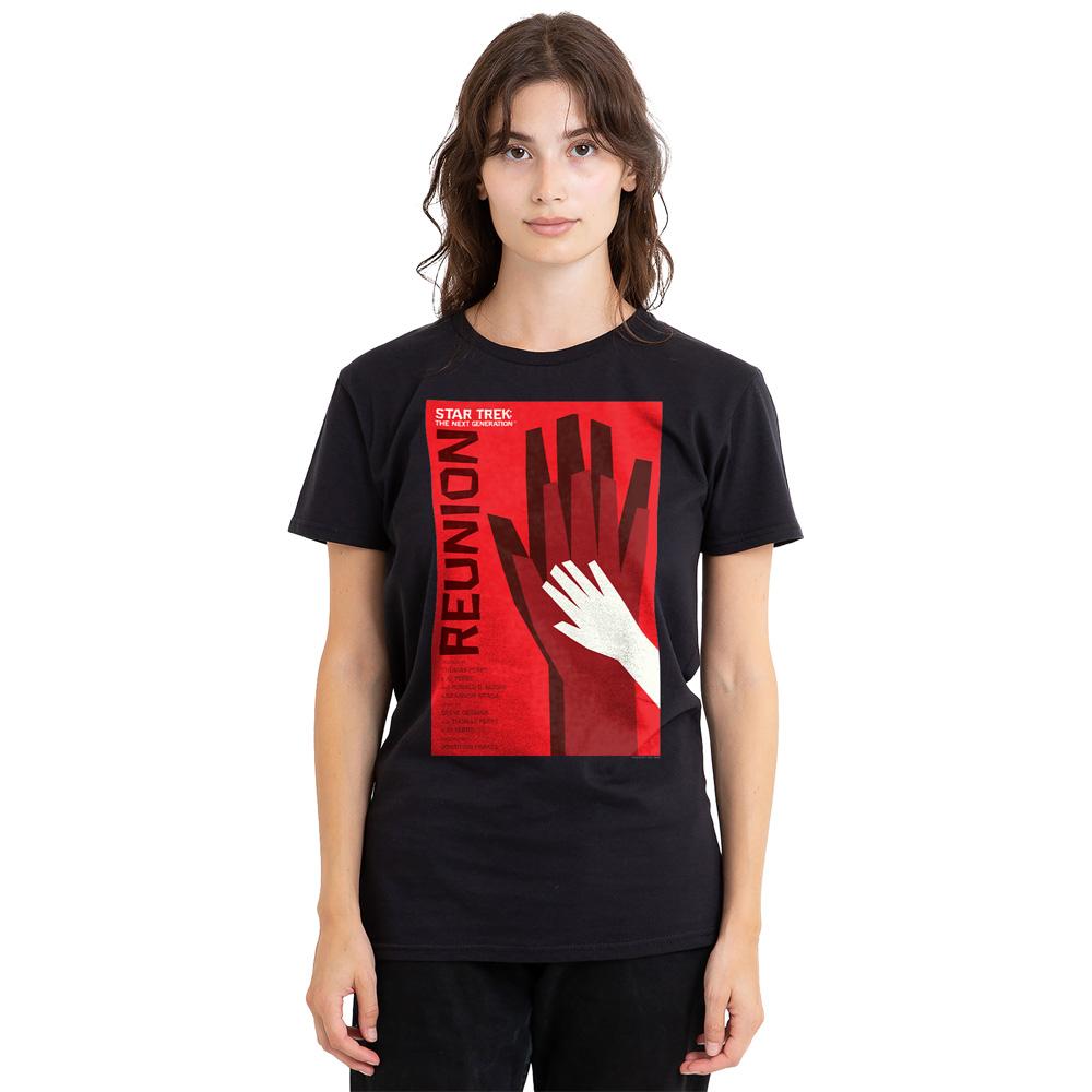 Black - Side - Star Trek Unisex Adult The Next Generation Season 4 Episode 7 T-Shirt