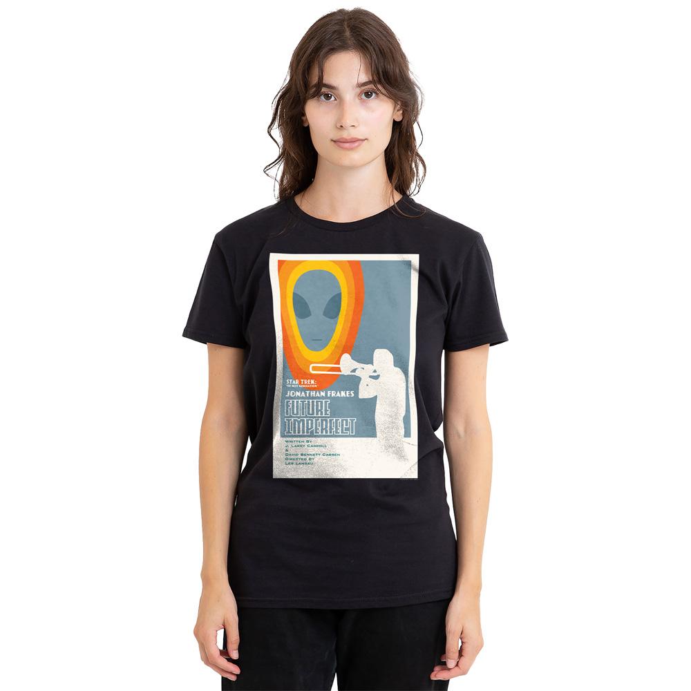 Black - Side - Star Trek Unisex Adult The Next Generation Season 4 Episode 8 T-Shirt