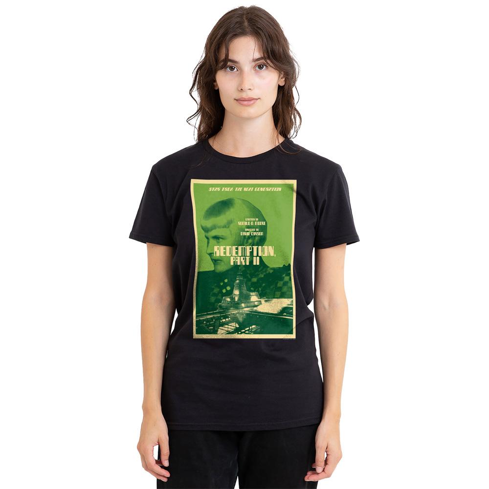 Black - Side - Star Trek Unisex Adult The Next Generation Season 5 Episode 1 T-Shirt
