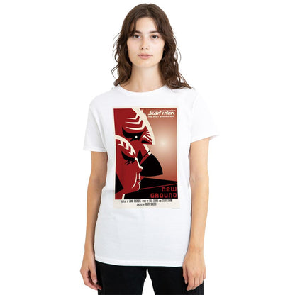 White - Side - Star Trek Unisex Adult The Next Generation Season 5 Episode 10 T-Shirt