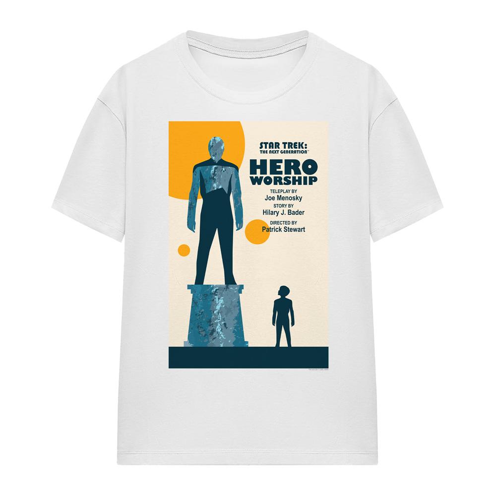 White - Front - Star Trek Unisex Adult The Next Generation Season 5 Episode 11 T-Shirt