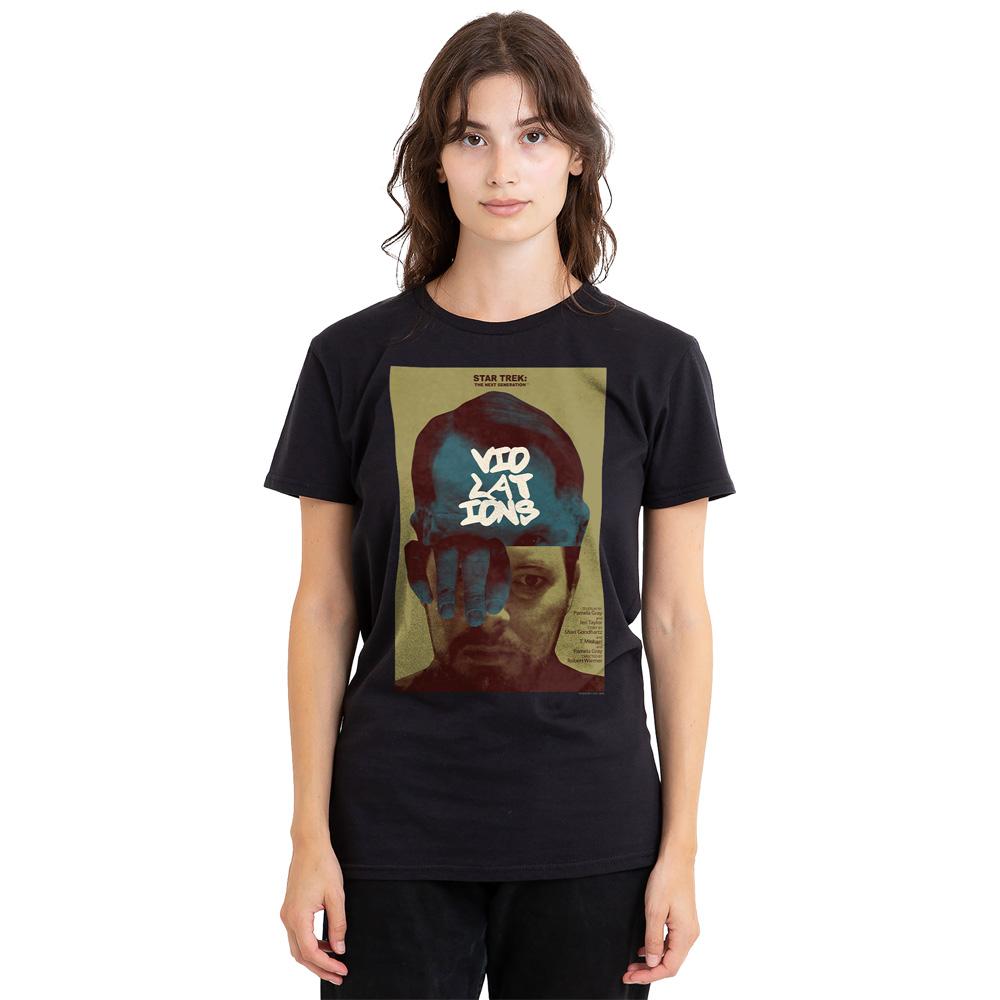 Black - Side - Star Trek Unisex Adult The Next Generation Season 5 Episode 12 T-Shirt