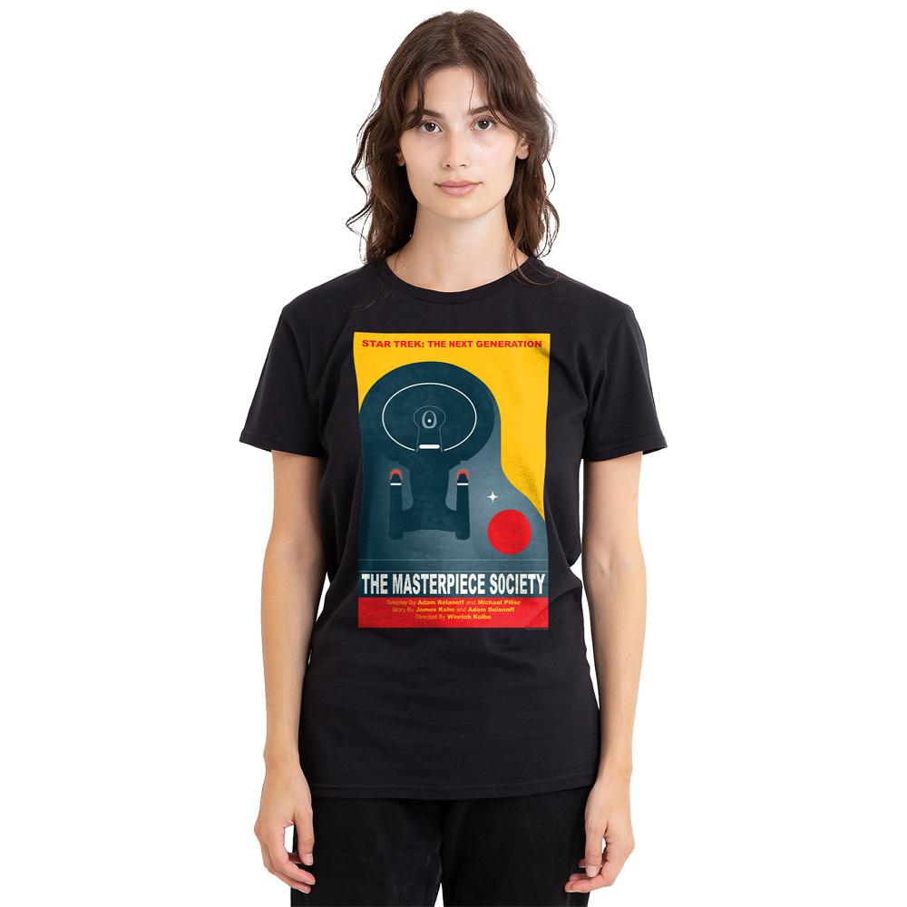 Black - Side - Star Trek Unisex Adult The Next Generation Season 5 Episode 13 T-Shirt