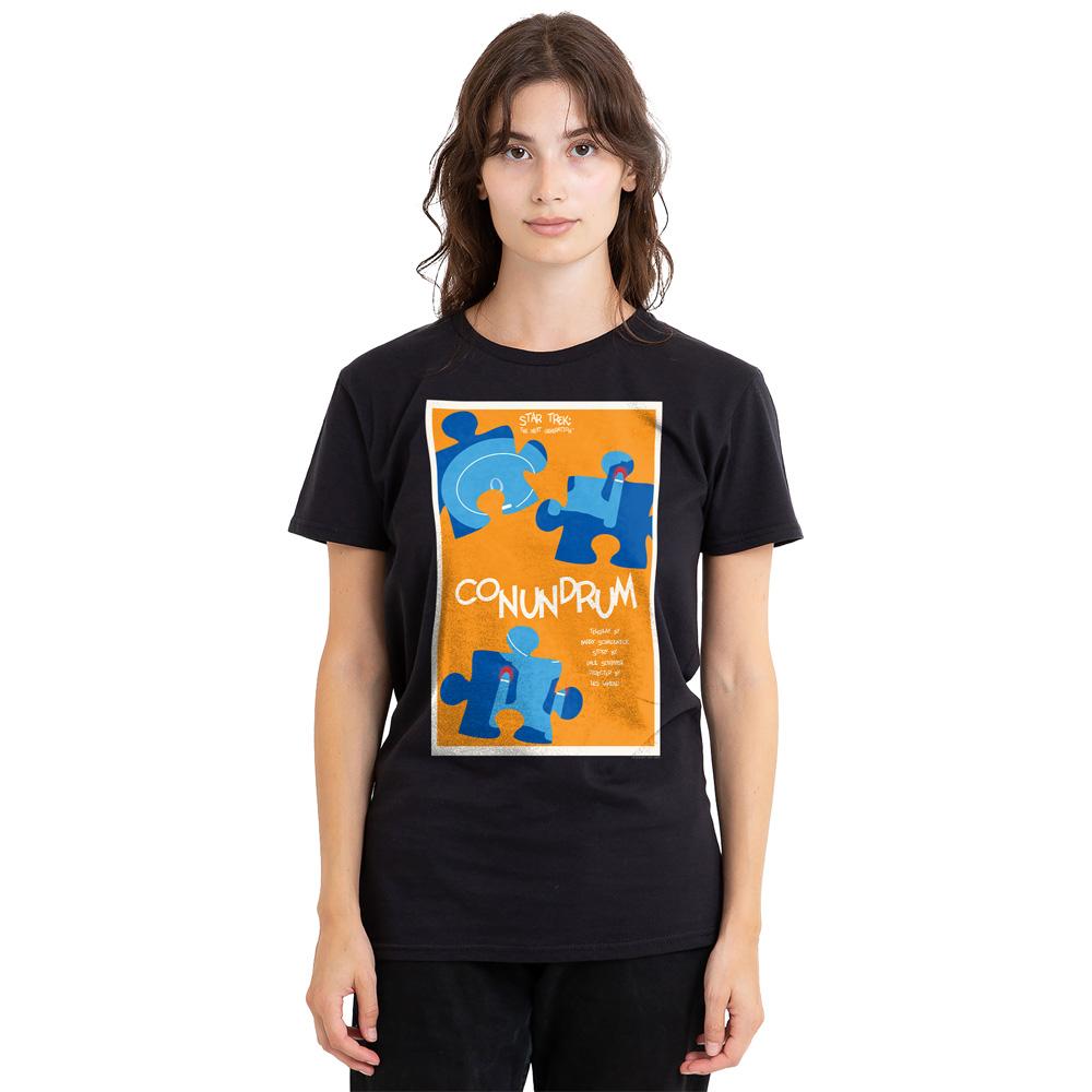 Black - Side - Star Trek Unisex Adult The Next Generation Season 5 Episode 14 T-Shirt