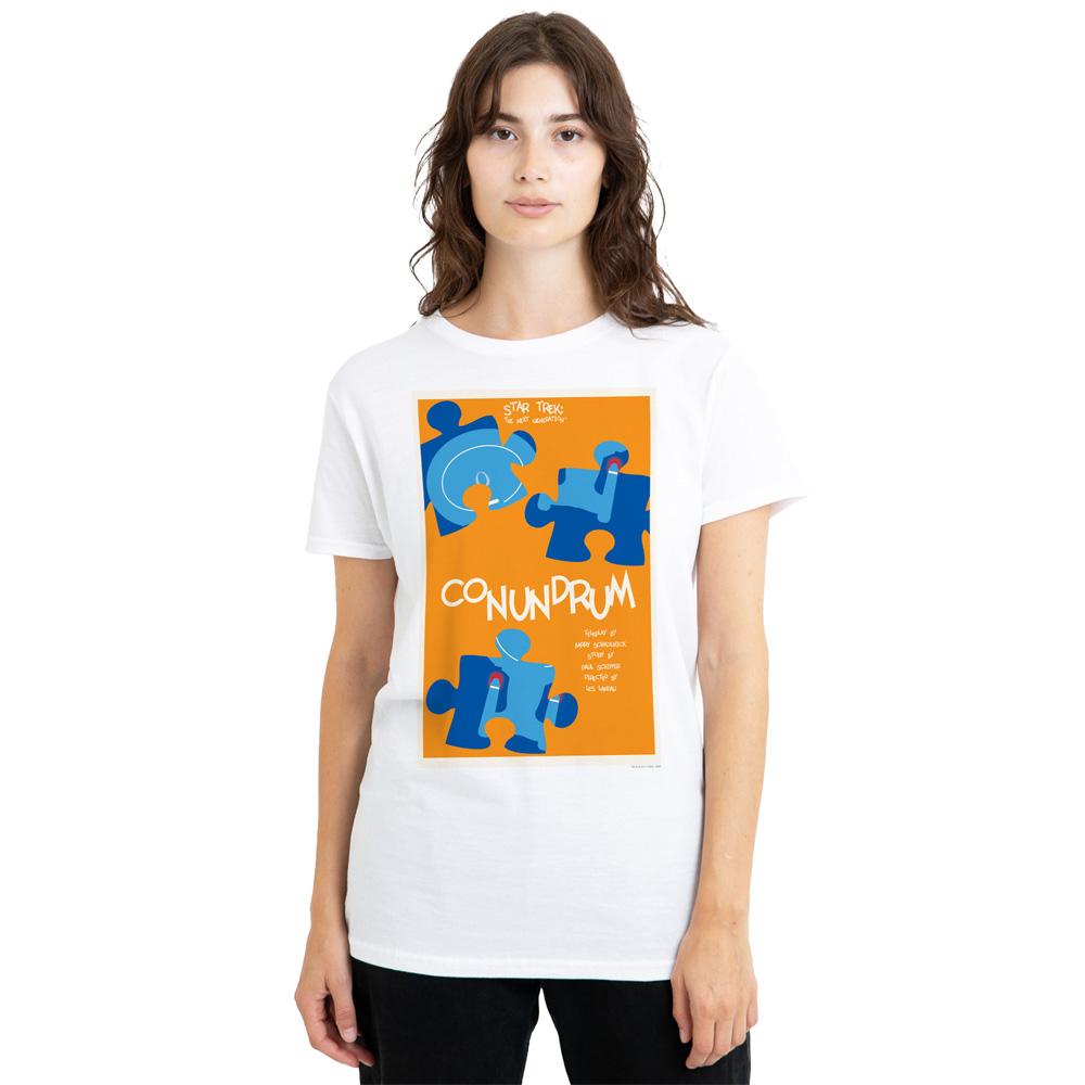 White - Side - Star Trek Unisex Adult The Next Generation Season 5 Episode 14 T-Shirt