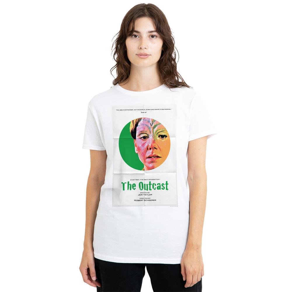 White - Side - Star Trek Unisex Adult The Next Generation Season 5 Episode 17 T-Shirt