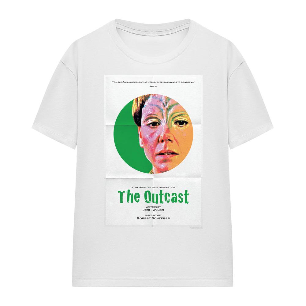 White - Front - Star Trek Unisex Adult The Next Generation Season 5 Episode 17 T-Shirt