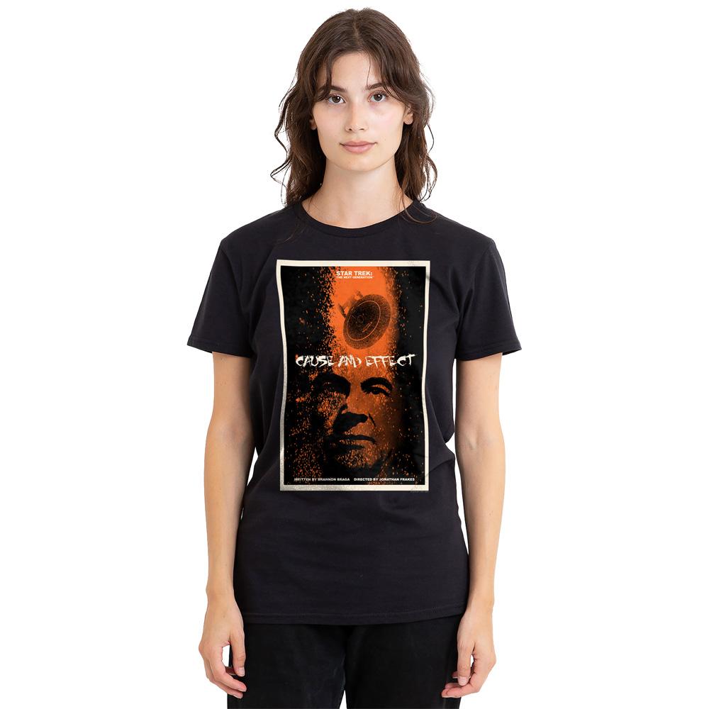Black - Side - Star Trek Unisex Adult The Next Generation Season 5 Episode 18 T-Shirt