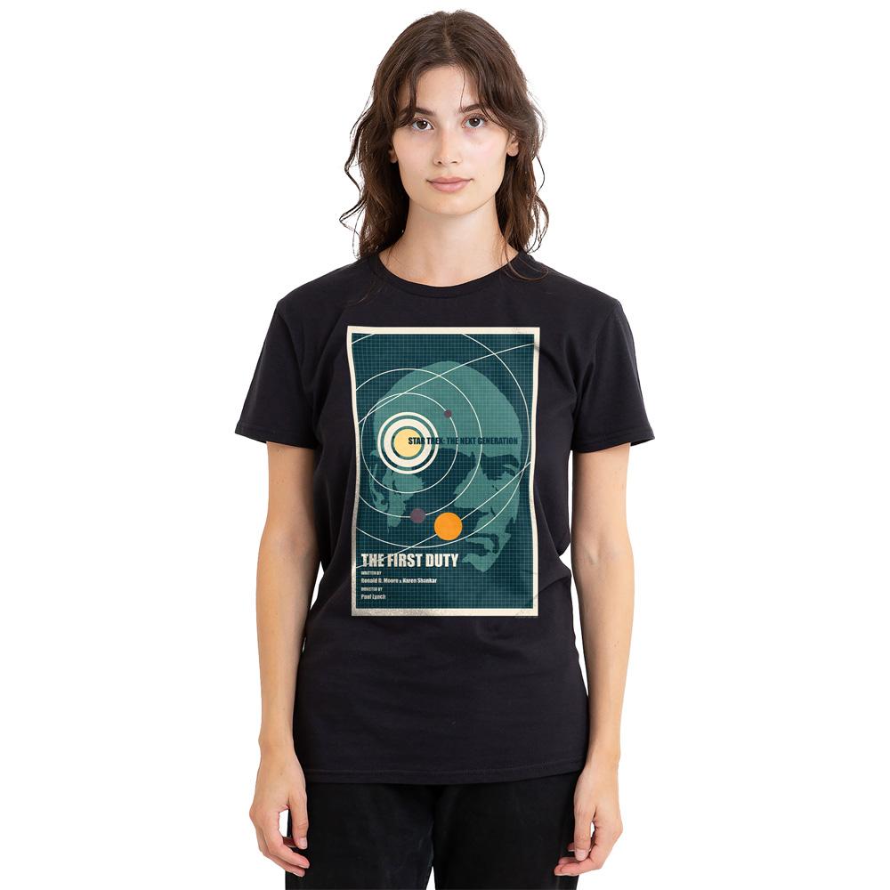 Black - Pack Shot - Star Trek Unisex Adult The Next Generation Season 5 Episode 19 T-Shirt