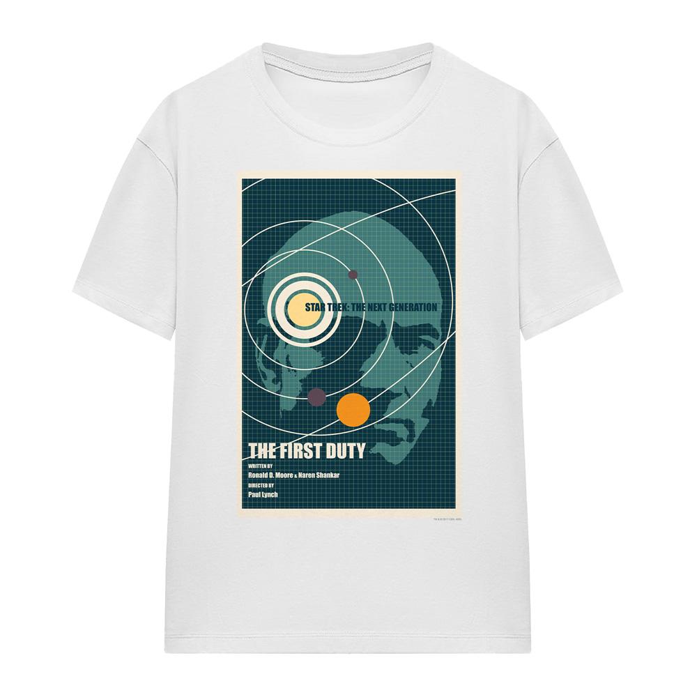 White - Front - Star Trek Unisex Adult The Next Generation Season 5 Episode 19 T-Shirt