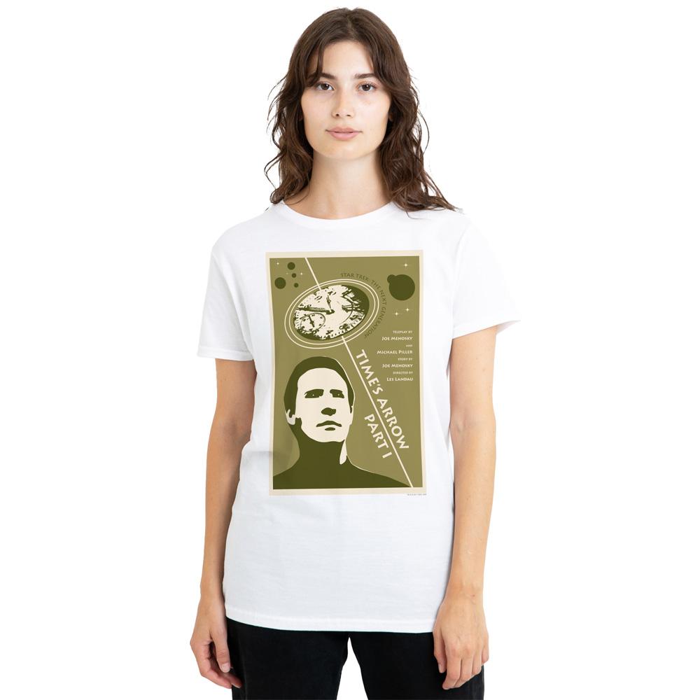 White - Side - Star Trek Unisex Adult The Next Generation Season 5 Episode 26 T-Shirt