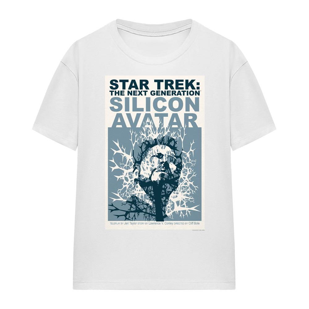 White - Front - Star Trek Unisex Adult The Next Generation Season 5 Episode 4 T-Shirt