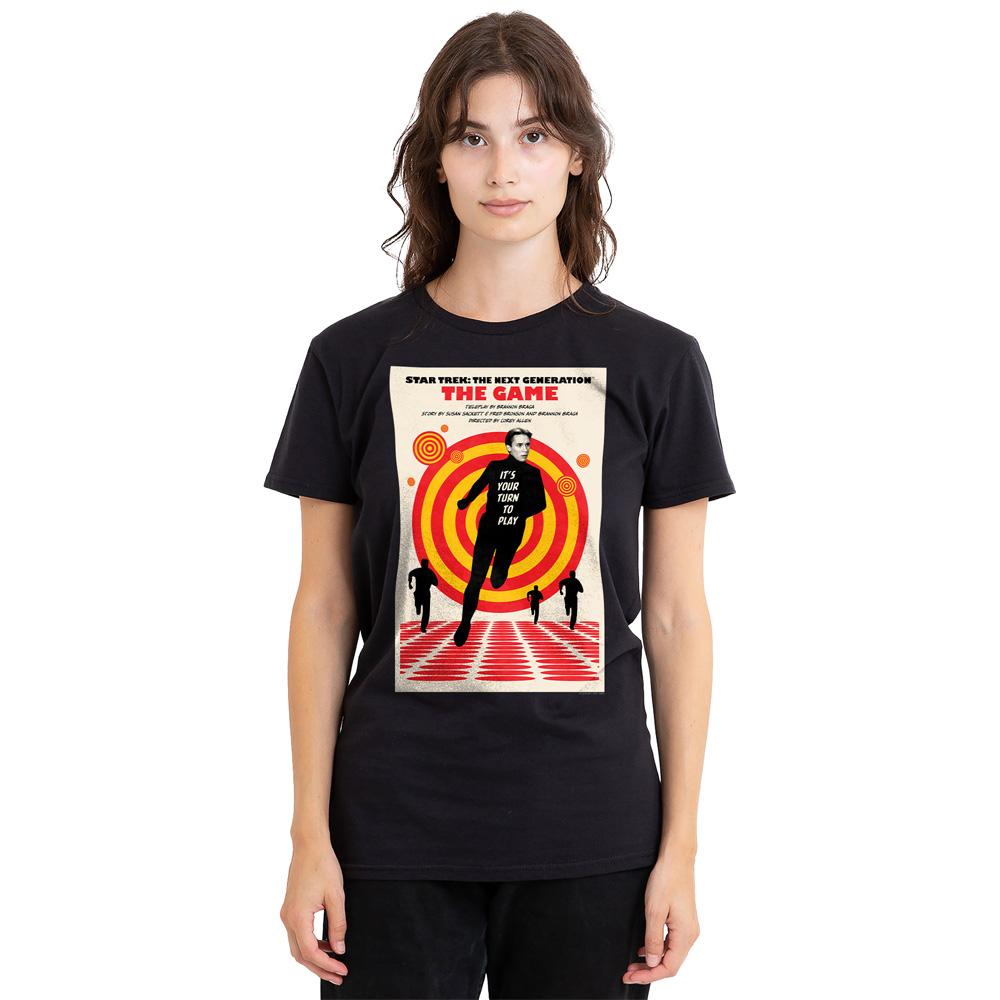 Black - Side - Star Trek Unisex Adult The Next Generation Season 5 Episode 6 T-Shirt